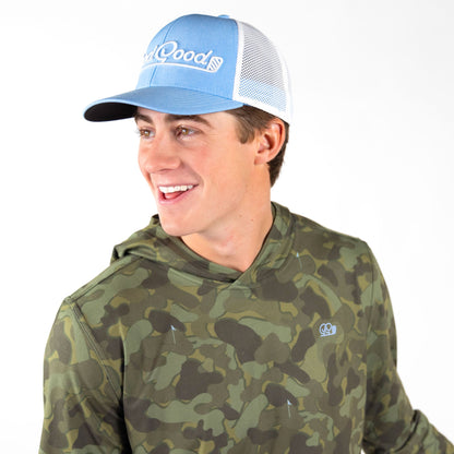 Birdie Blue Trucker Hat | Good Good Golf